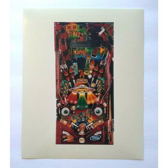 Revenge From Mars Pinball 2000 Photo Original NOS Promo Only Artwork #4 - Picture 4 of 4